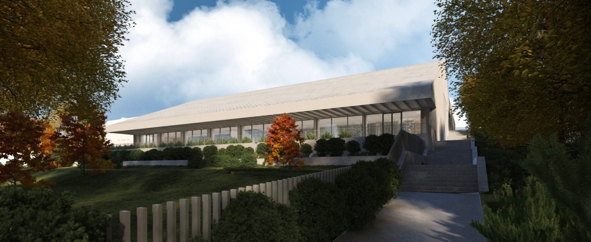 Premi Rink Jégcsarnok épület külső látványterve